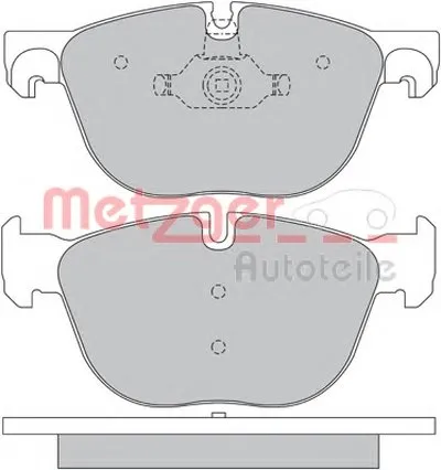 Комплект тормозных колодок, дисковый тормоз METZGER купить