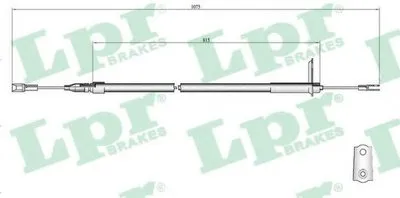 Трос, стояночная тормозная система LPR купить