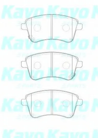 Комплект тормозных колодок, дисковый тормоз MK KASHIYAMA KAVO PARTS купить