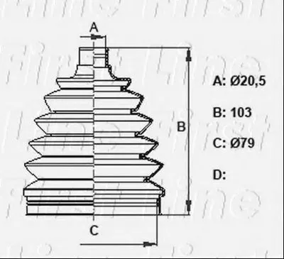 Пыльник, приводной вал FIRST LINE купить