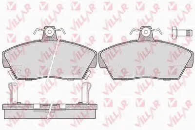 Комплект тормозных колодок, дисковый тормоз VILLAR купить