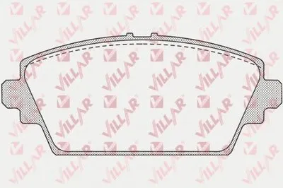 Комплект тормозных колодок, дисковый тормоз VILLAR купить