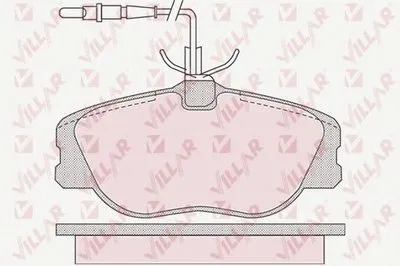 Комплект тормозных колодок, дисковый тормоз VILLAR купить