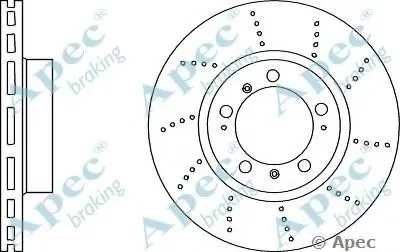 Тормозной диск APEC braking купить