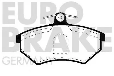 Комплект тормозных колодок, дисковый тормоз EUROBRAKE купить