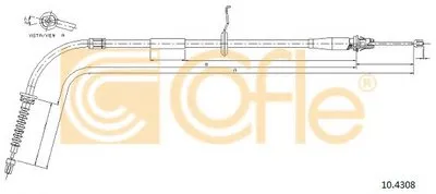 Трос, стояночная тормозная система COFLE купить