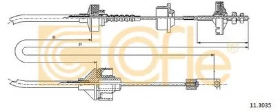 Тросик сцепления COFLE купить
