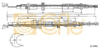 Трос, стояночная тормозная система COFLE купить