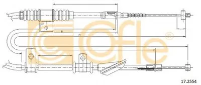 Трос, стояночная тормозная система COFLE купить