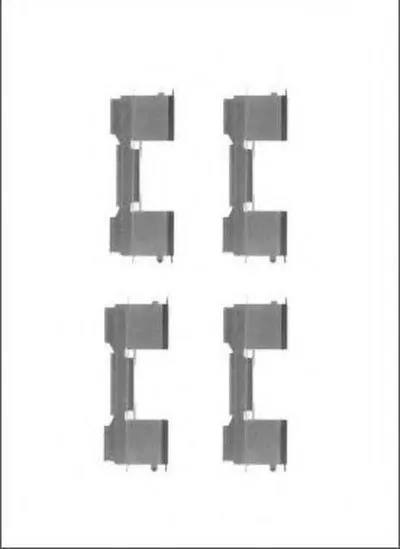 Комплектующие, колодки дискового тормоза MOTAQUIP купить