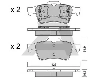 Комплект тормозных колодок, дисковый тормоз AISIN купить