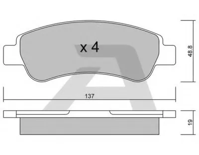 Комплект тормозных колодок, дисковый тормоз AISIN купить
