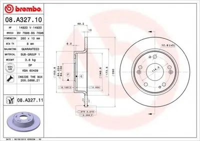 Тормозной диск COATED DISC LINE BREMBO купить