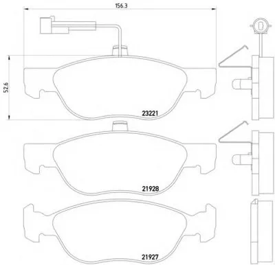 Комплект тормозных колодок, дисковый тормоз HELLA купить