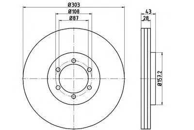 Тормозной диск PRO HELLA купить