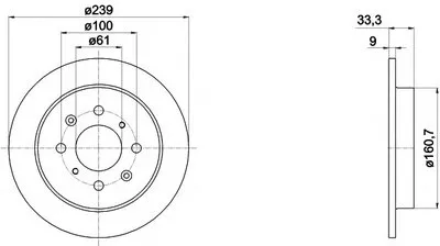 Тормозной диск HELLA купить