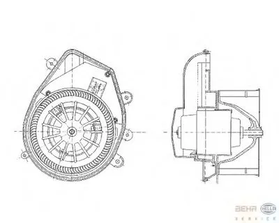 Вентиляция салона BEHR HELLA SERVICE HELLA купить