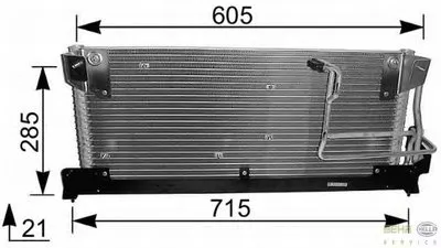 Конденсатор, кондиционер BEHR HELLA SERVICE HELLA купить