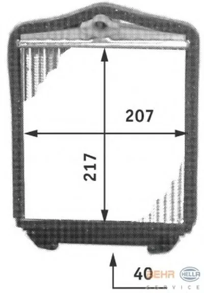 Теплообменник, отопление салона BEHR HELLA SERVICE HELLA купить