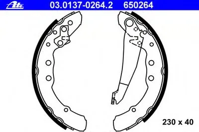 Комплект тормозных колодок ATE купить