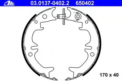 Комплект тормозных колодок, стояночная тормозная система ATE купить