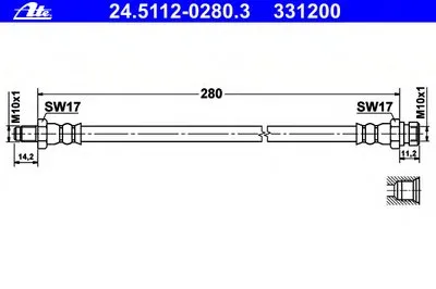 Тормозной шланг ATE купить