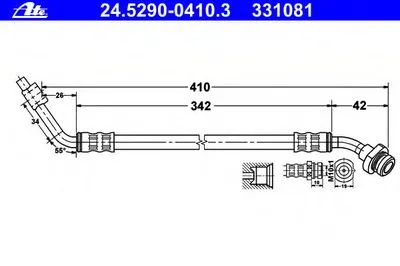 Тормозной шланг ATE купить