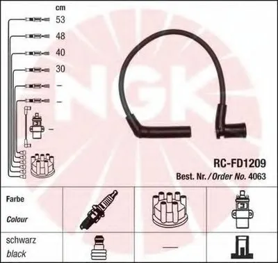 Комплект проводов зажигания NGK купить