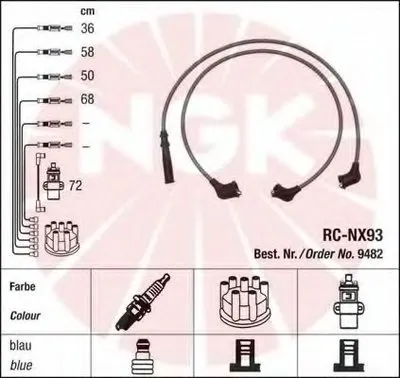 Комплект проводов зажигания NGK купить