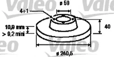 Тормозной диск VALEO купить