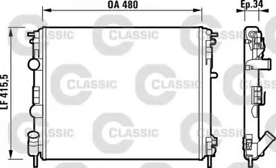 Радиатор, охлаждение двигателя VALEO CLASSIC VALEO купить