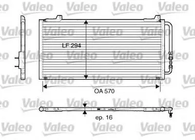 Конденсатор, кондиционер VALEO купить