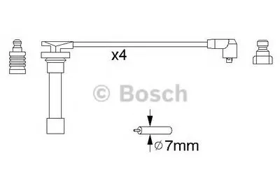 Комплект проводов зажигания BOSCH купить