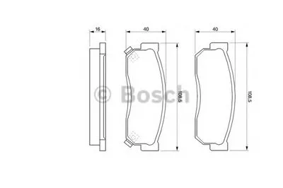Комплект тормозных колодок, дисковый тормоз BOSCH купить