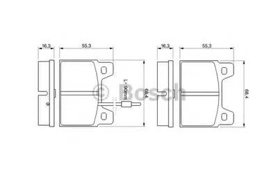 Комплект тормозных колодок, дисковый тормоз BOSCH купить
