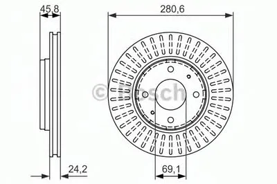 Тормозной диск BOSCH купить