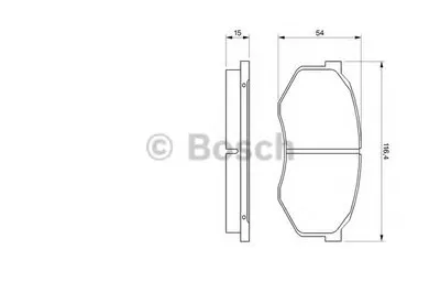 Комплект тормозных колодок, дисковый тормоз BOSCH купить