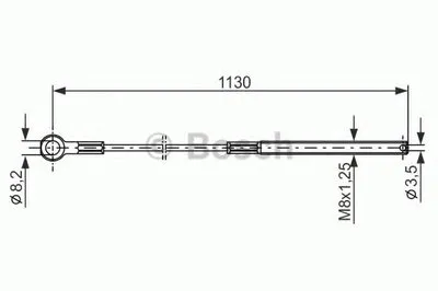 Трос, стояночная тормозная система BOSCH купить