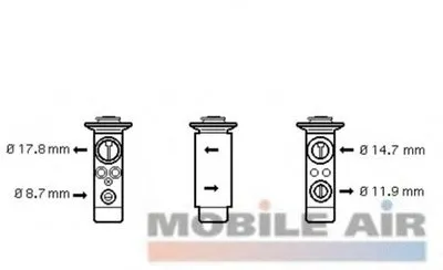 Расширительный клапан, кондиционер VAN WEZEL купить