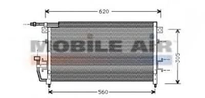 Конденсатор, кондиционер VAN WEZEL купить