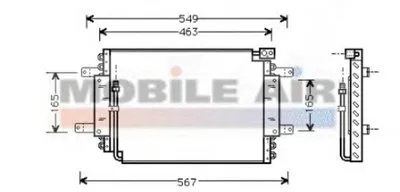 Конденсатор, кондиционер VAN WEZEL купить
