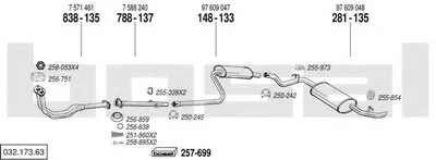 Система выпуска ОГ BOSAL купить
