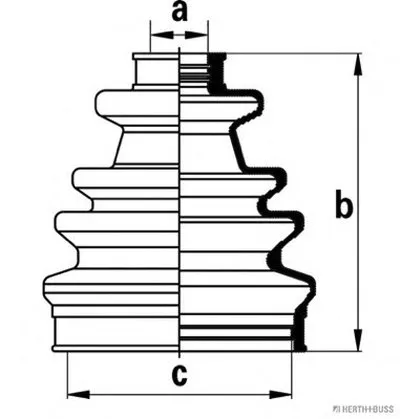 Комплект пылника, приводной вал HERTH+BUSS JAKOPARTS купить