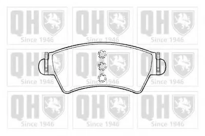 Комплект тормозных колодок, дисковый тормоз QUINTON HAZELL купить
