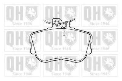 Комплект тормозных колодок, дисковый тормоз QUINTON HAZELL купить