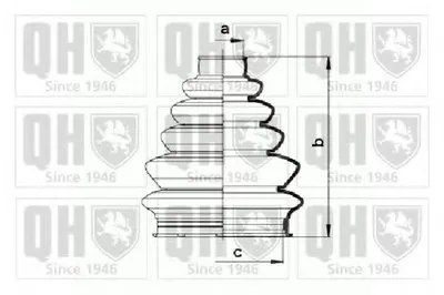 Комплект пылника, приводной вал QUINTON HAZELL купить
