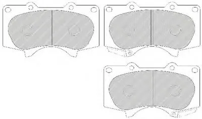 Комплект тормозных колодок, дисковый тормоз PREMIER FERODO купить