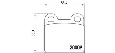 Комплект тормозных колодок, дисковый тормоз BREMBO купить