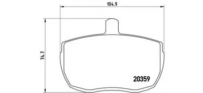 Комплект тормозных колодок, дисковый тормоз BREMBO купить