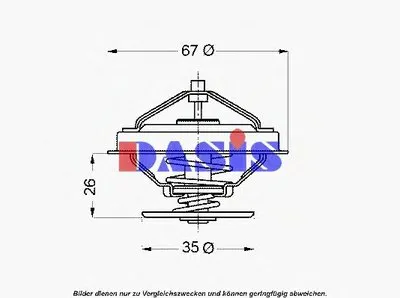 Термостат, охлаждающая жидкость AKS DASIS купить
